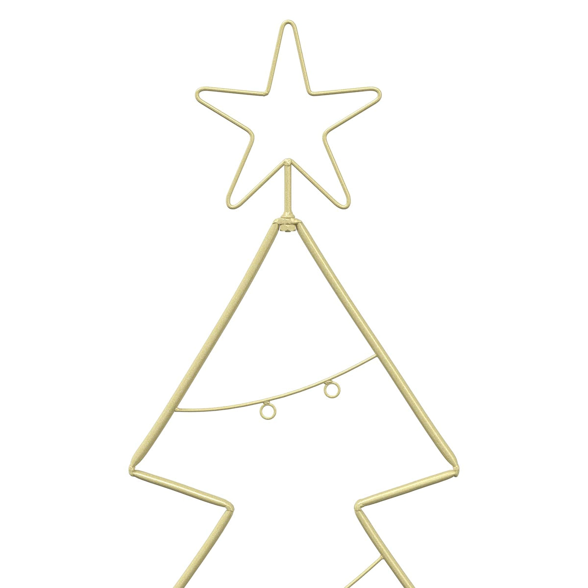 Metalen kerstboom met standaard KUOPIO 125 cm Staal Goud