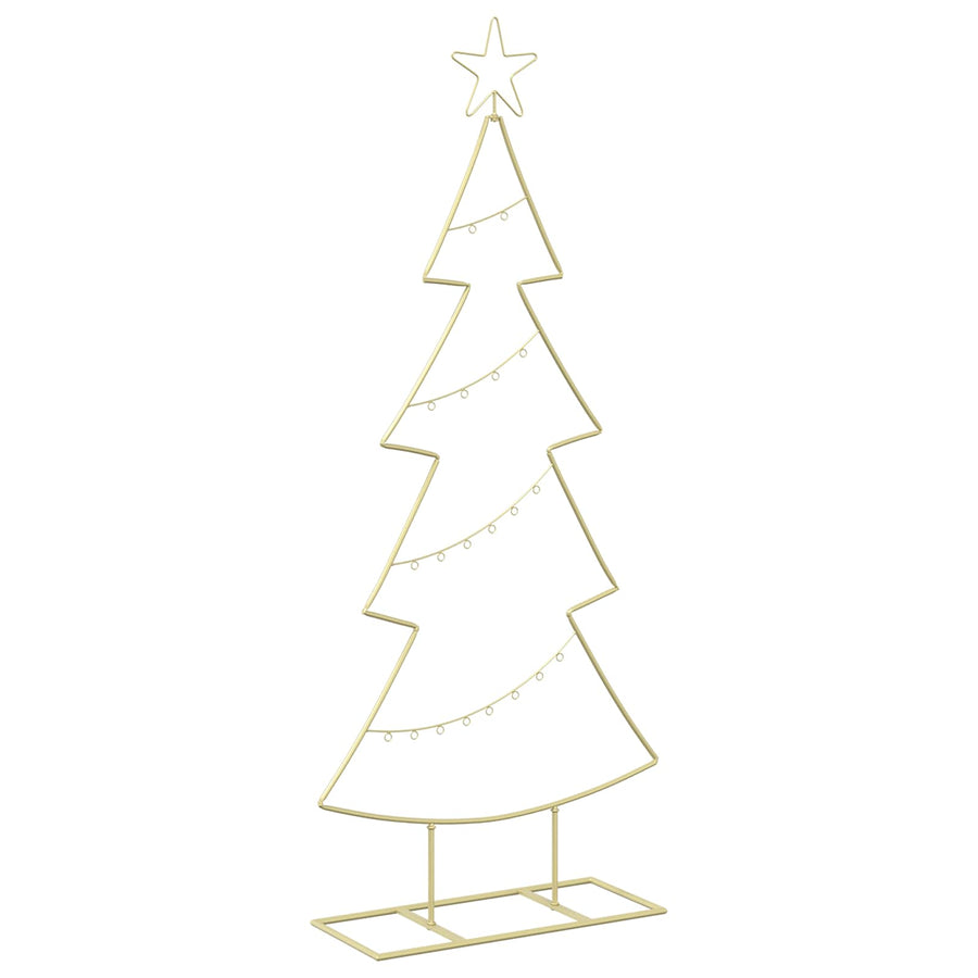 Metalen kerstboom met standaard KUOPIO 125 cm Staal Goud