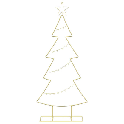 Metalen kerstboom met standaard KUOPIO 125 cm Staal Goud