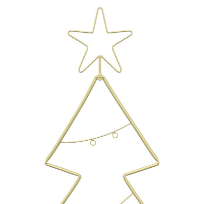 Metalen kerstboom met standaard KUOPIO 180 cm Staal Goud