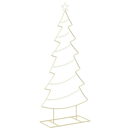 Metalen kerstboom met standaard KUOPIO 180 cm Staal Goud