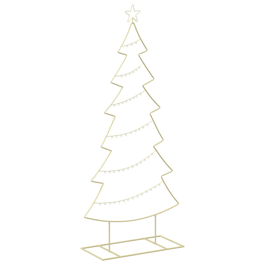 Metalen kerstboom met standaard KUOPIO 180 cm Staal Goud