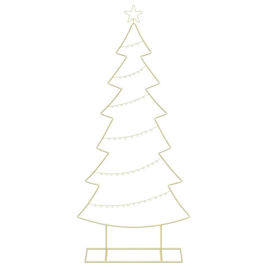 Metalen kerstboom met standaard KUOPIO 180 cm Staal Goud