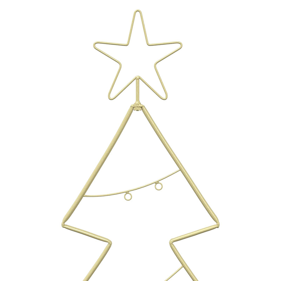 Metalen kerstboom met standaard KUOPIO 210 cm Staal Goud