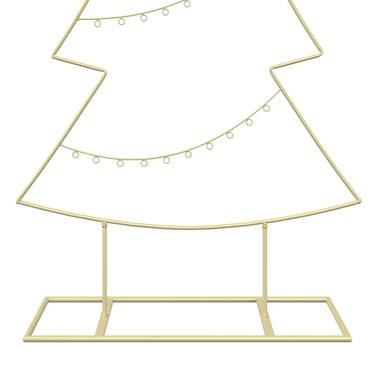 Metalen kerstboom met standaard KUOPIO 210 cm Staal Goud