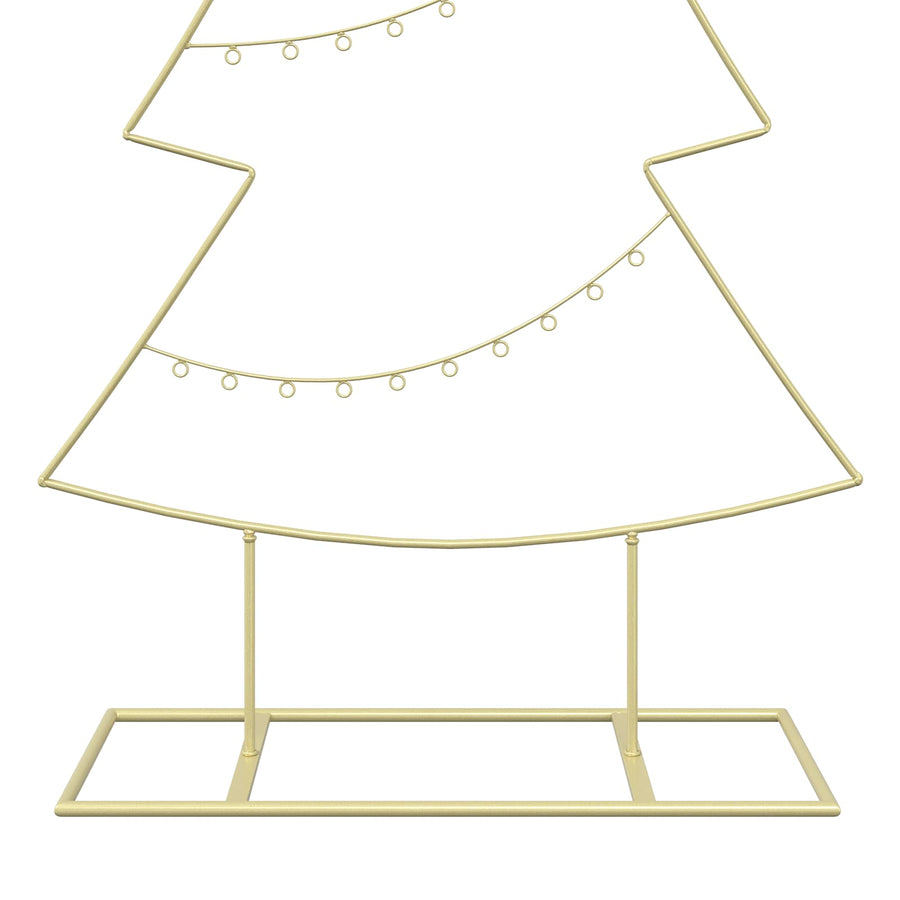 Metalen kerstboom met standaard KUOPIO 210 cm Staal Goud