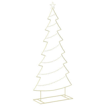 Metalen kerstboom met standaard KUOPIO 210 cm Staal Goud