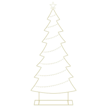 Metalen kerstboom met standaard KUOPIO 210 cm Staal Goud
