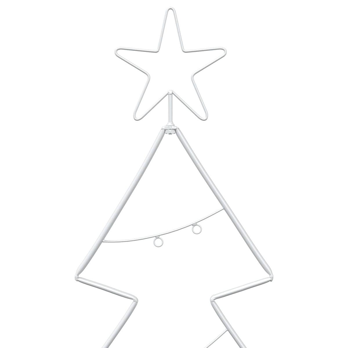 Metalen kerstboom met standaard KUOPIO 125 cm Staal Wit