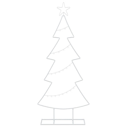 Metalen kerstboom met standaard KUOPIO 125 cm Staal Wit
