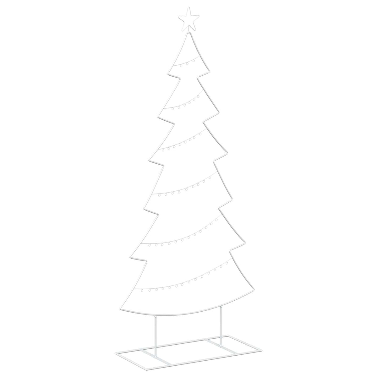 Metalen kerstboom met standaard KUOPIO 180 cm Staal Wit