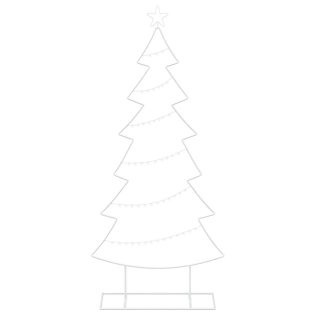 Metalen kerstboom met standaard KUOPIO 180 cm Staal Wit