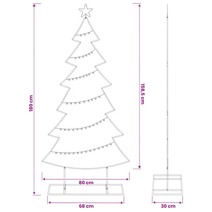 Metalen kerstboom met standaard KUOPIO 180 cm Staal Wit
