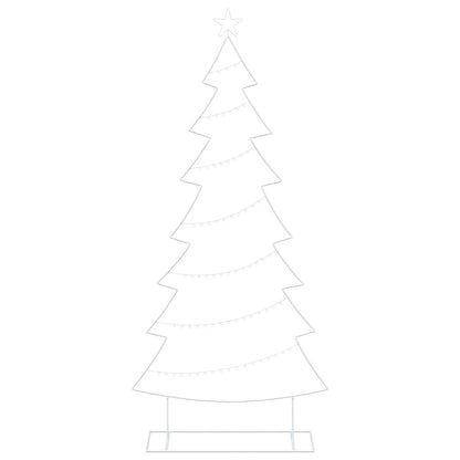 Metalen kerstboom met standaard KUOPIO 210 cm Staal Wit