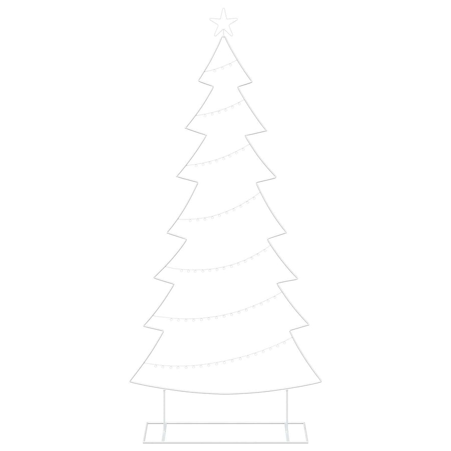 Metalen kerstboom met standaard KUOPIO 210 cm Staal Wit