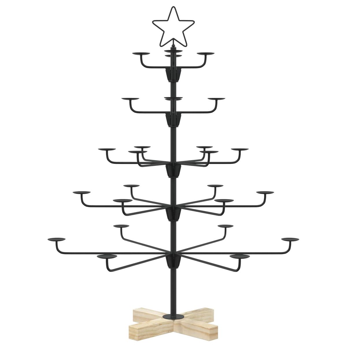 Metalen kerstboom met houder KUOPIO 90 cm staal Massief-Pijn