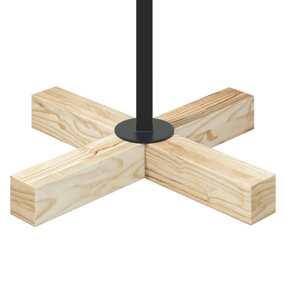 Metalen kerstboom met standaard KUOPIO 60 cm Staal Zwart