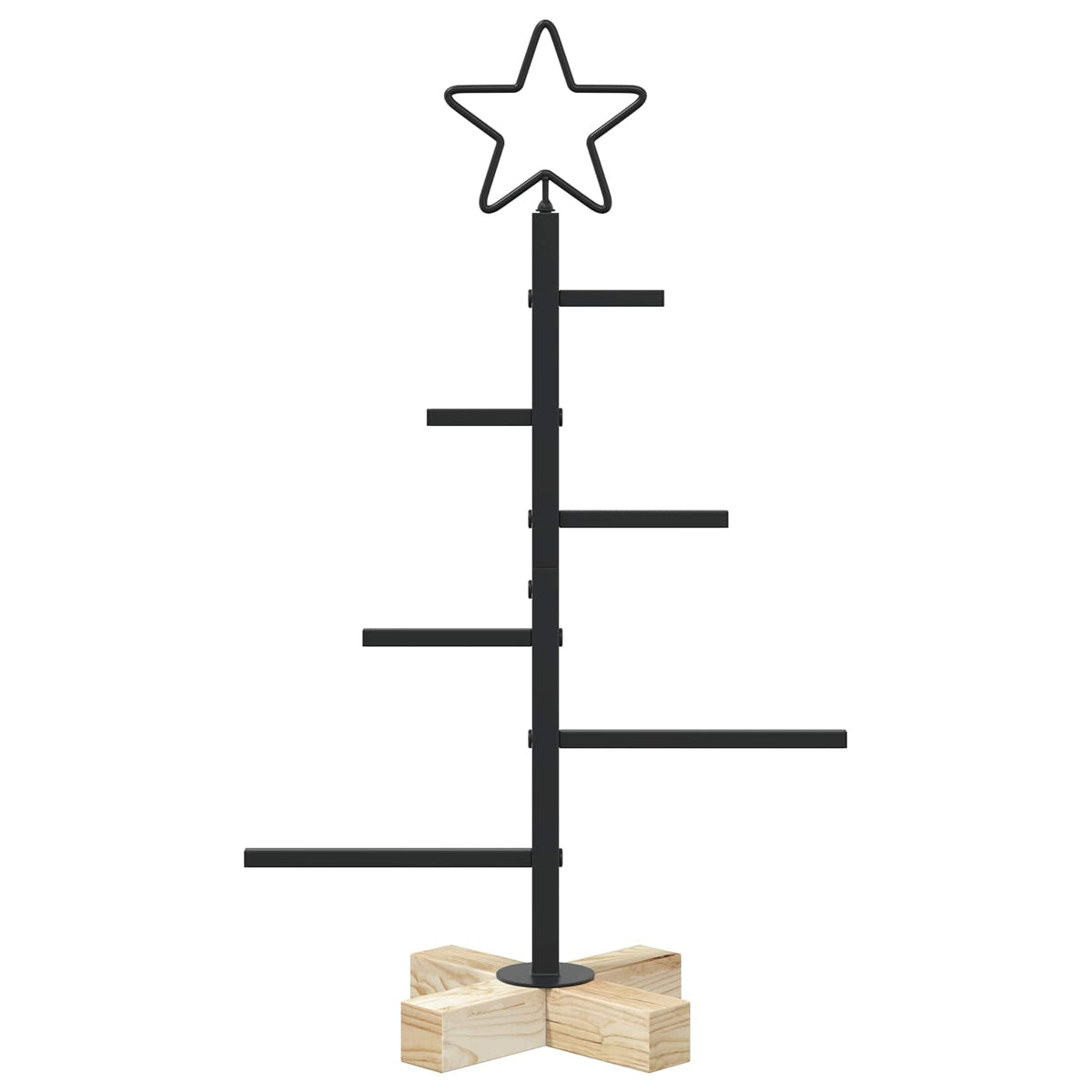Metalen kerstboom met standaard KUOPIO 60 cm Staal Zwart