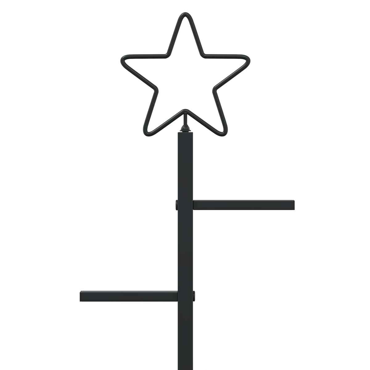 Metalen kerstboom met standaard KUOPIO 150 cm Staal Zwart