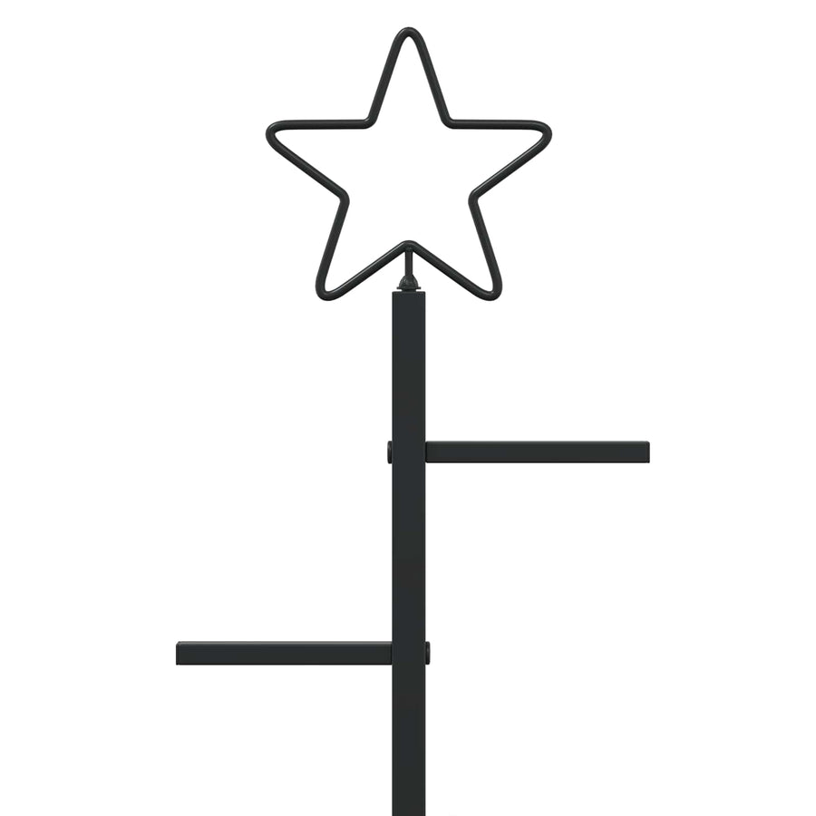 Metalen kerstboom met standaard KUOPIO 150 cm Staal Zwart