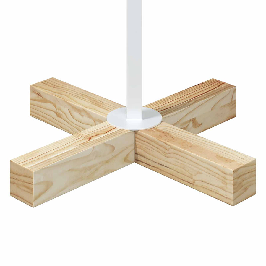Metalen kerstboom met standaard KUOPIO 125 cm Staal Wit