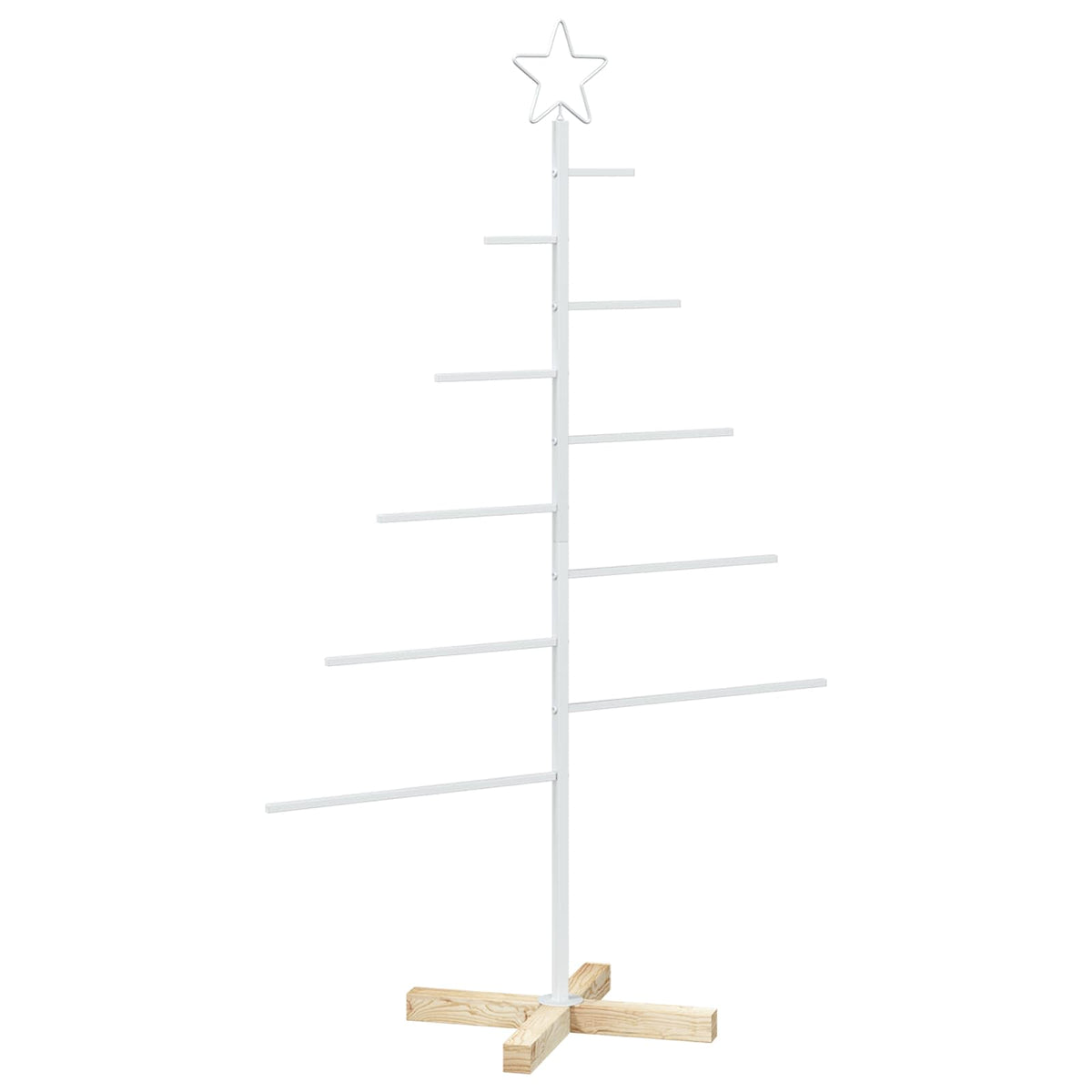 Metalen kerstboom met standaard KUOPIO 125 cm Staal Wit