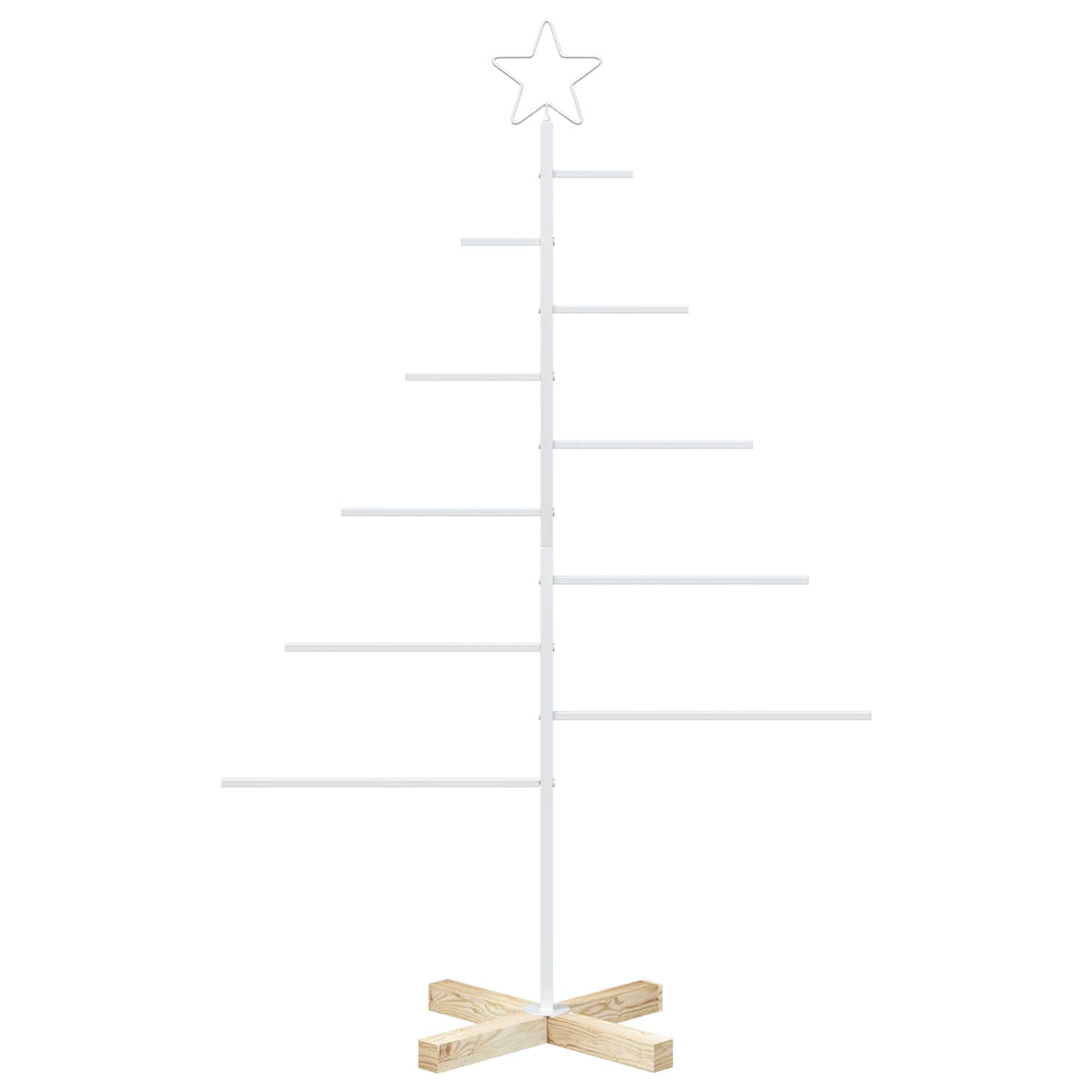 Metalen kerstboom met standaard KUOPIO 125 cm Staal Wit