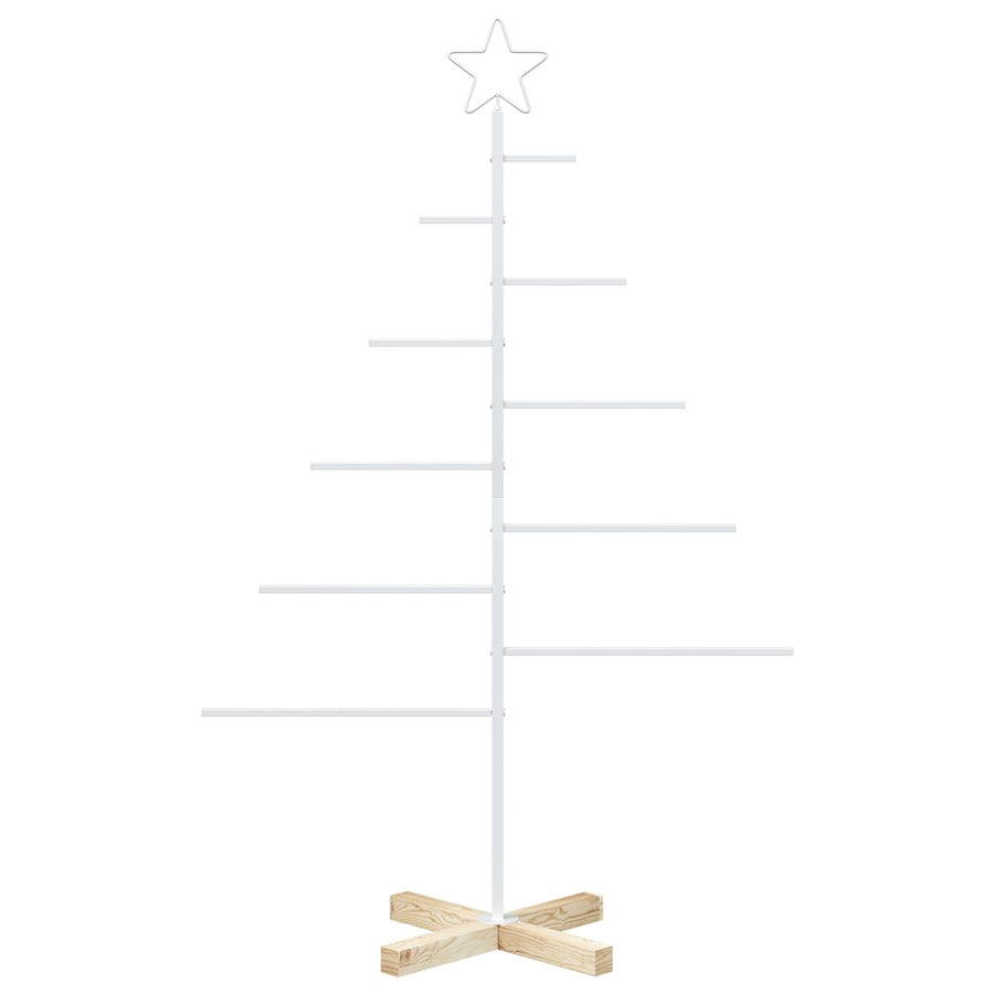 Metalen kerstboom met standaard KUOPIO 125 cm Staal Wit
