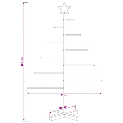 Metalen kerstboom met standaard KUOPIO 125 cm Staal Wit