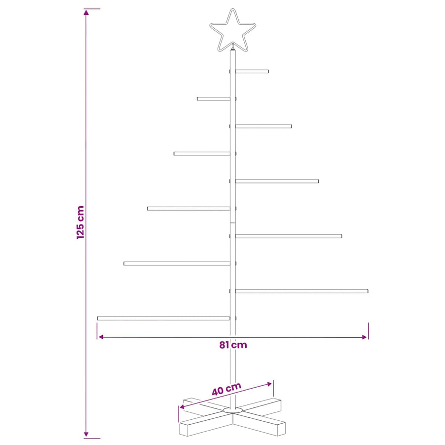 Metalen kerstboom met standaard KUOPIO 125 cm Staal Wit