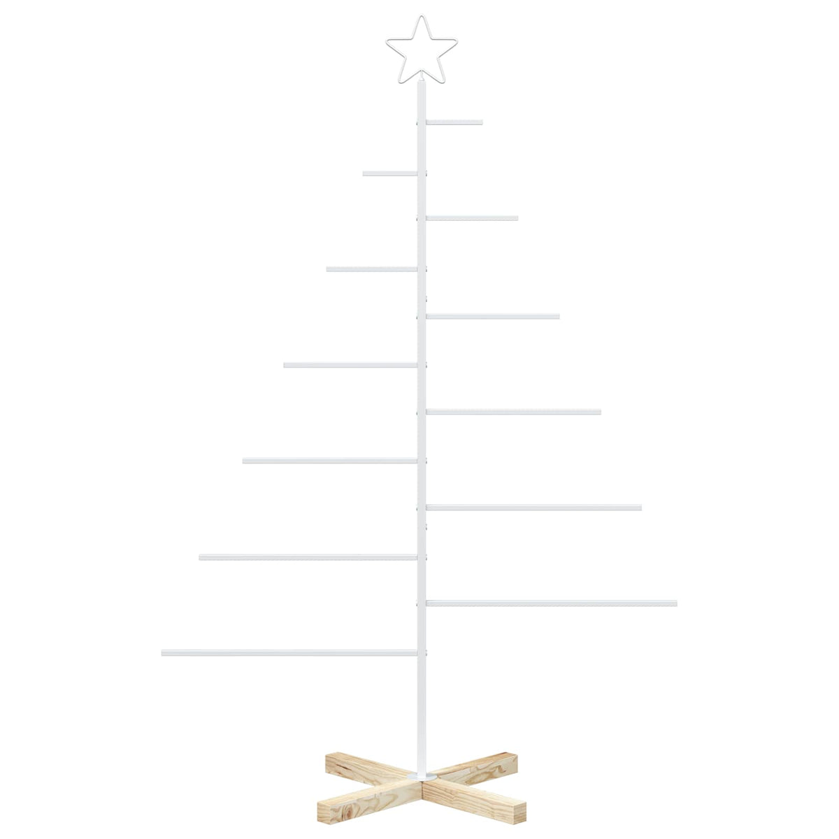 Metalen kerstboom met standaard KUOPIO 150 cm Staal Wit