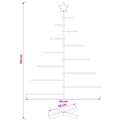 Metalen kerstboom met standaard KUOPIO 150 cm Staal Wit