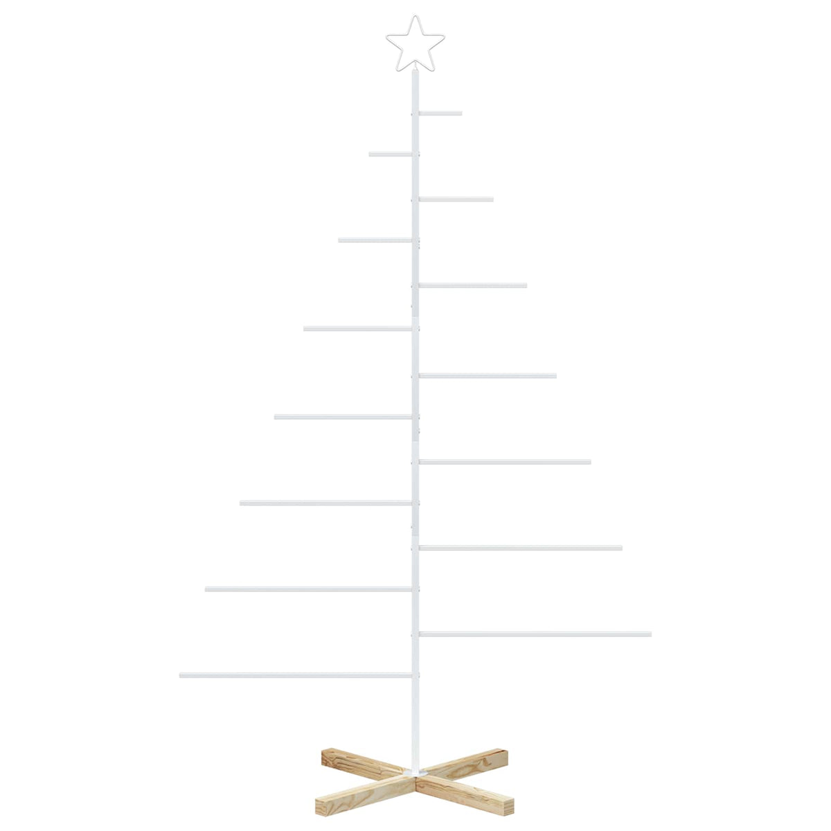 Metalen kerstboom met standaard KUOPIO 180 cm Staal Wit