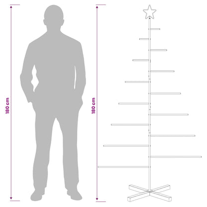 Metalen kerstboom met standaard KUOPIO 180 cm Staal Wit