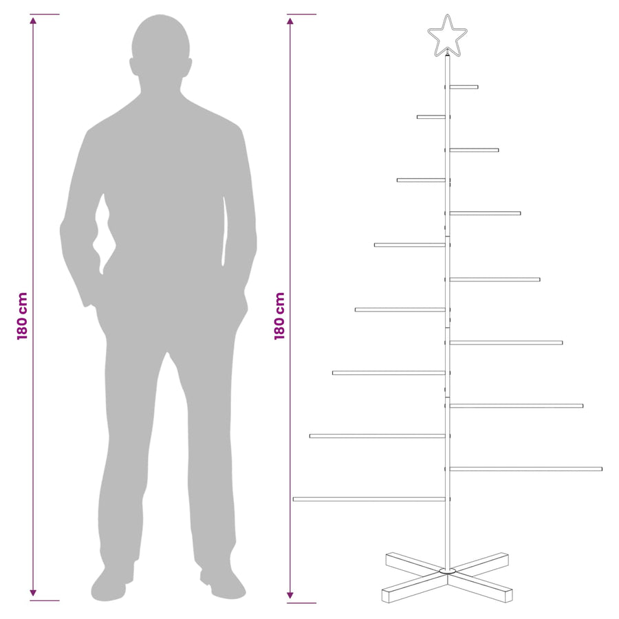 Metalen kerstboom met standaard KUOPIO 180 cm Staal Wit