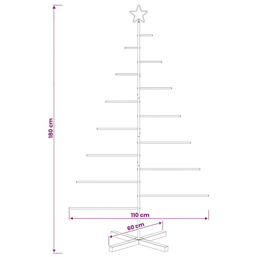Metalen kerstboom met standaard KUOPIO 180 cm Staal Wit