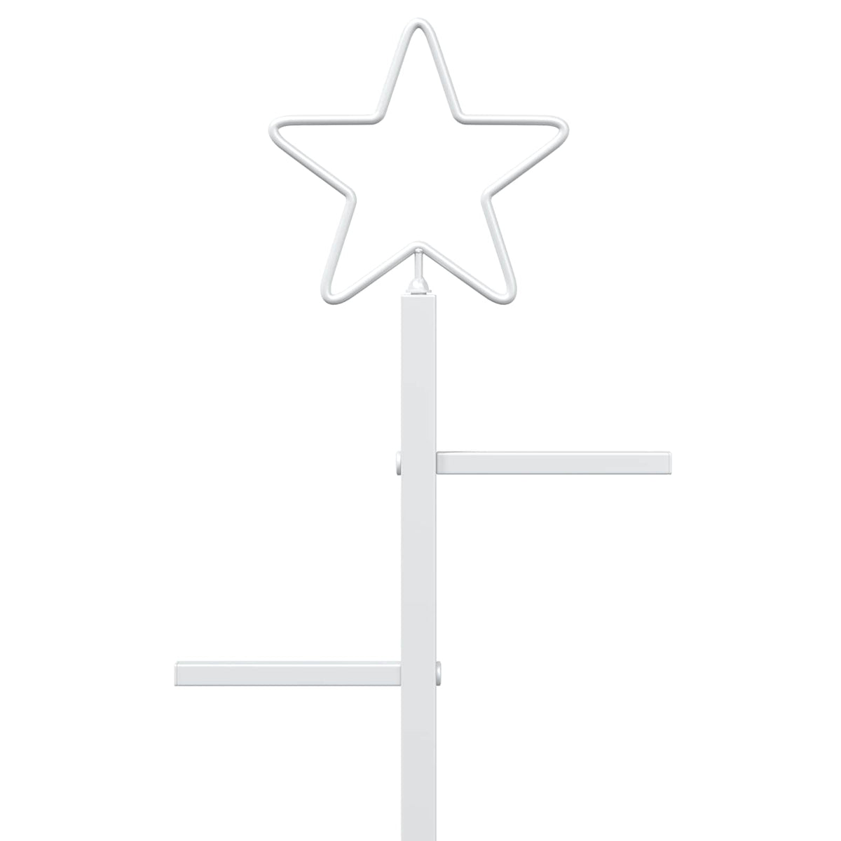 Metalen kerstboom met standaard KUOPIO 210 cm Staal Wit