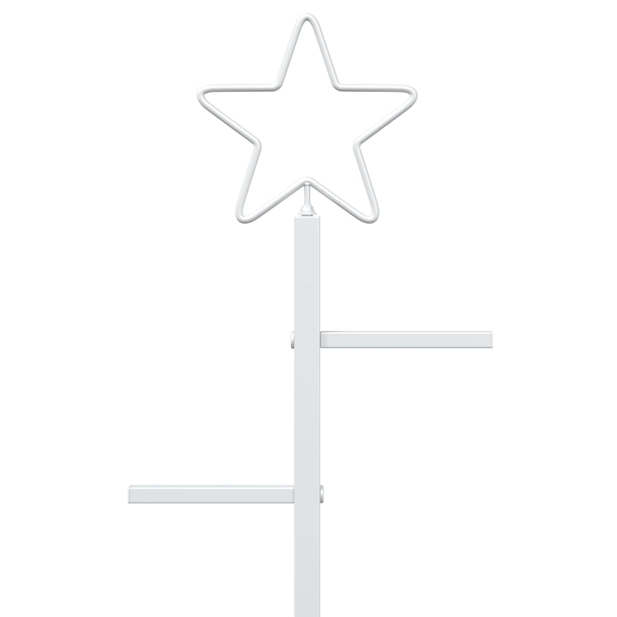 Metalen kerstboom met standaard KUOPIO 210 cm Staal Wit