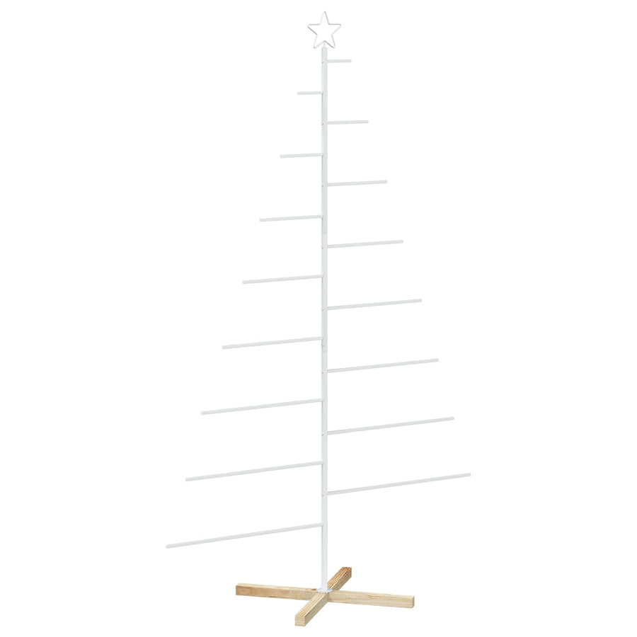 Metalen kerstboom met standaard KUOPIO 210 cm Staal Wit