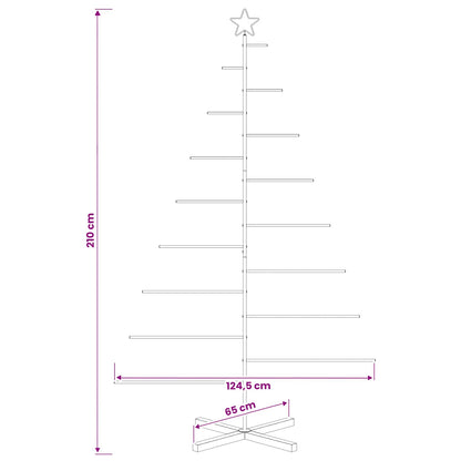 Metalen kerstboom met standaard KUOPIO 210 cm Staal Wit