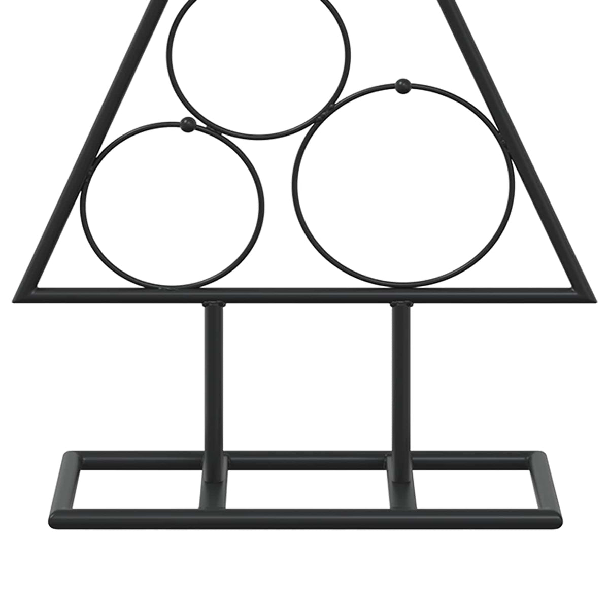 Metalen kerstboom met standaard KUOPIO 60 cm Staal Zwart