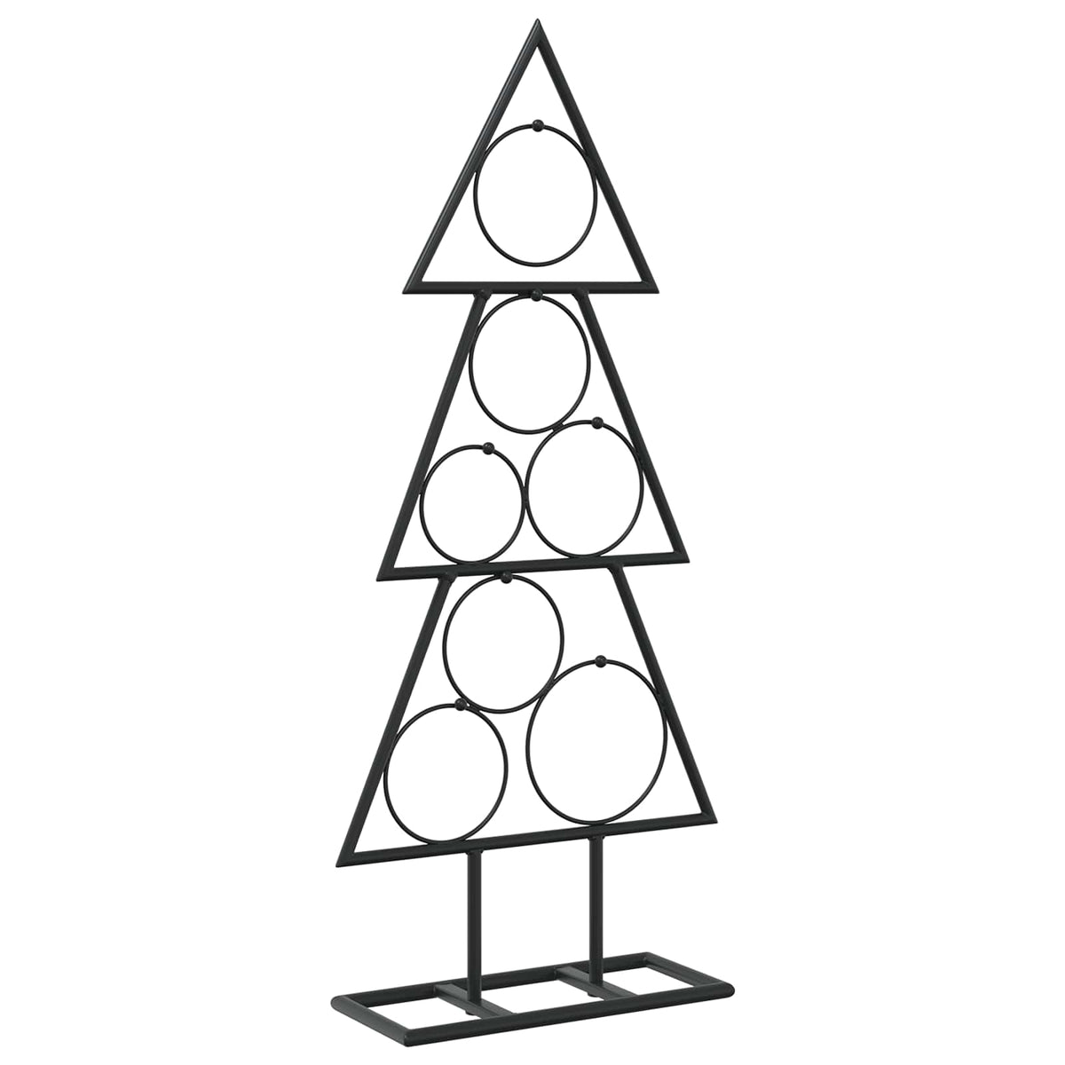 Metalen kerstboom met standaard KUOPIO 60 cm Staal Zwart