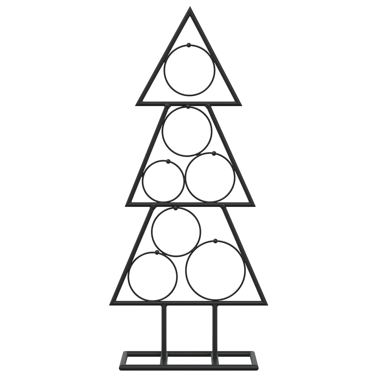 Metalen kerstboom met standaard KUOPIO 60 cm Staal Zwart