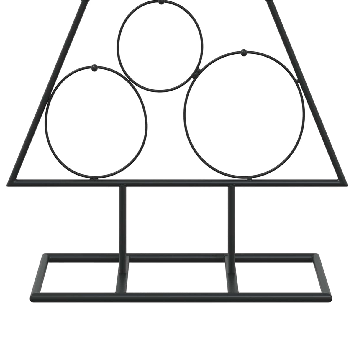 Metalen kerstboom met standaard KUOPIO 90 cm Staal Zwart