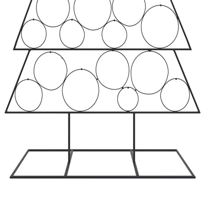 Metalen kerstboom met standaard KUOPIO 210 cm Staal Zwart