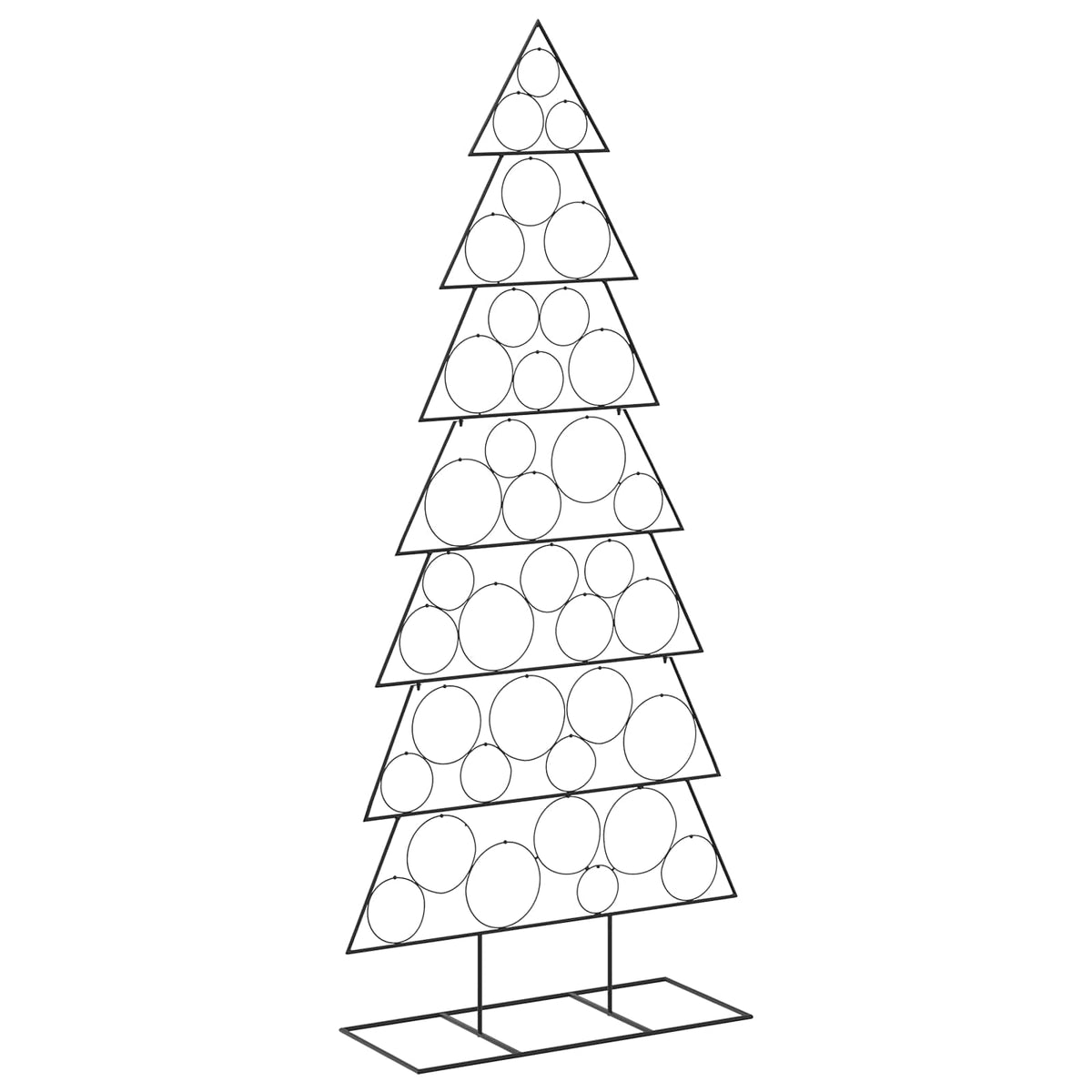 Metalen kerstboom met standaard KUOPIO 210 cm Staal Zwart