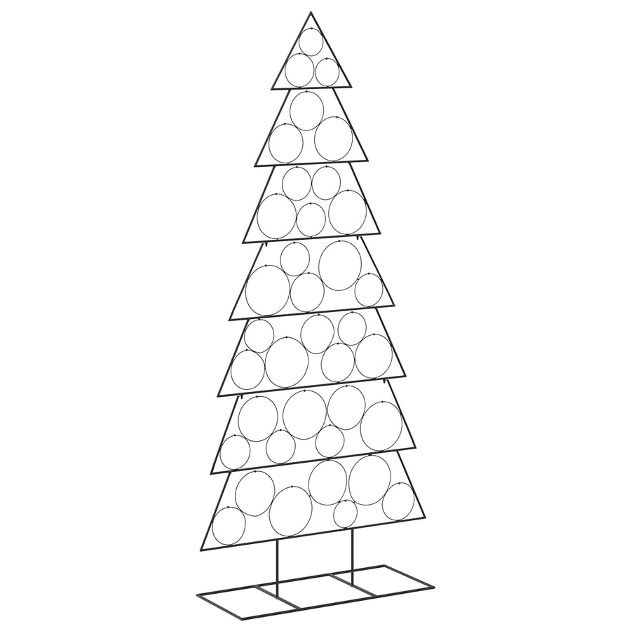 Metalen kerstboom met standaard KUOPIO 210 cm Staal Zwart