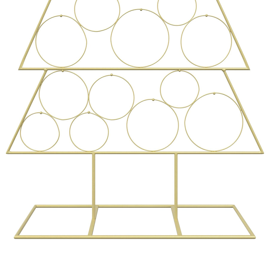 Metalen kerstboom met standaard KUOPIO 180 cm Staal Goud