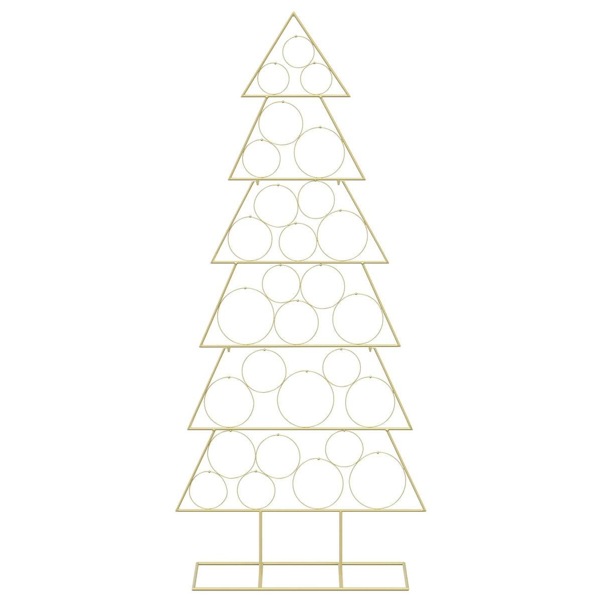 Metalen kerstboom met standaard KUOPIO 180 cm Staal Goud