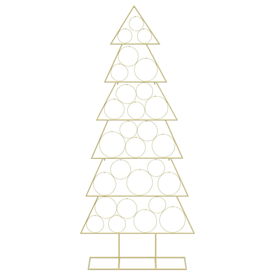 Metalen kerstboom met standaard KUOPIO 180 cm Staal Goud